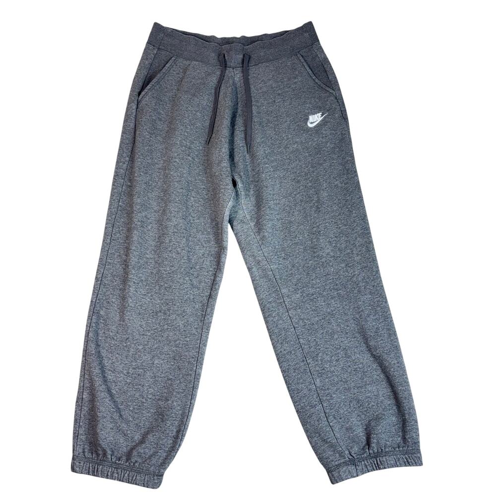 NIKE MEN'S GRAY LOOSE FIT CASUAL SWEATPANTS MEDIUM